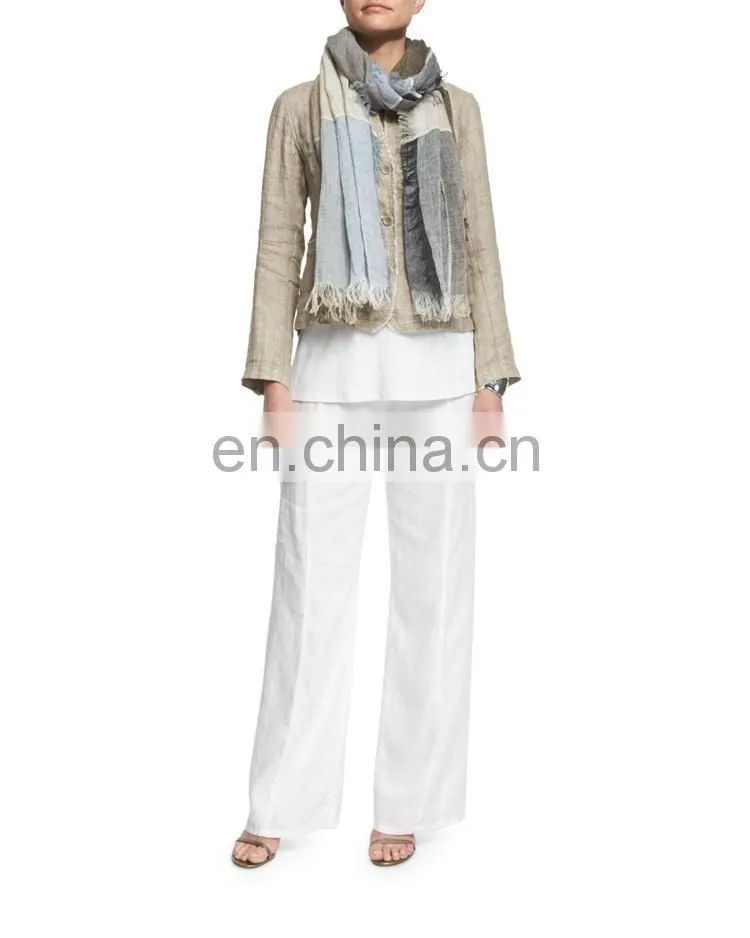italian linen women winter jacket