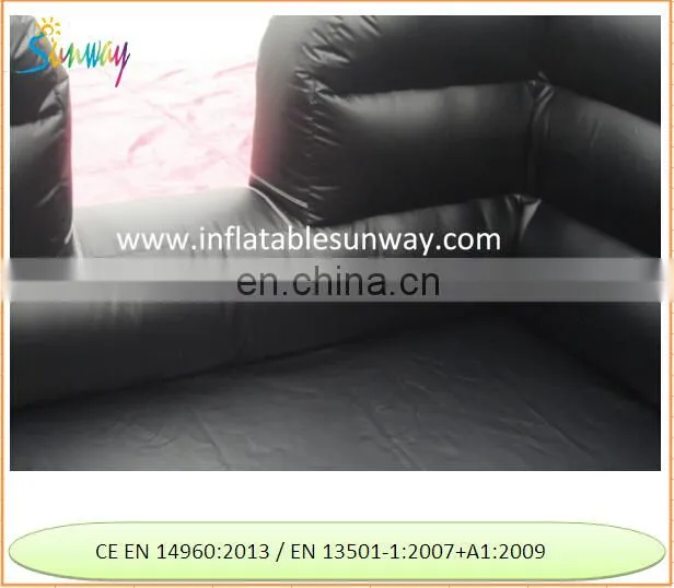 Black Inflatable Pool With flat Base