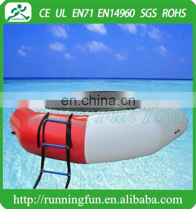 Inflatable water trampoline for aqua park