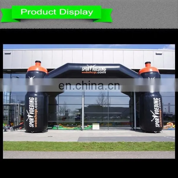 commercial inflatable black PVC bidon arch for outdoor advertising