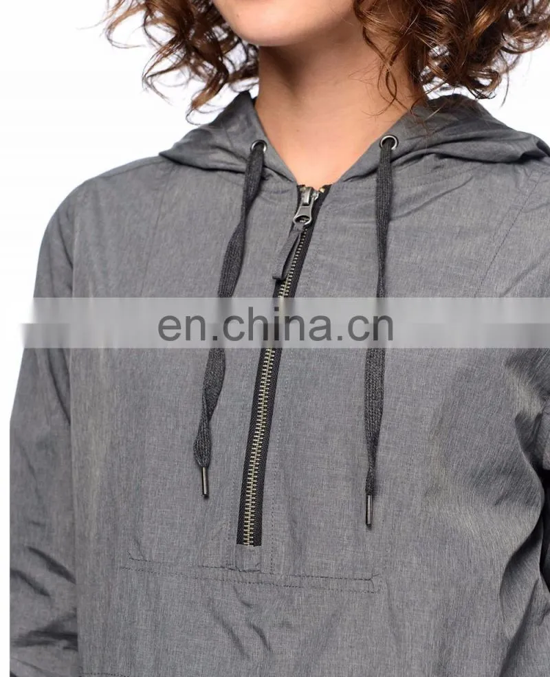 Custom coach jacket Nylon coaches jacket Hooded lightweight windbreaker jacket