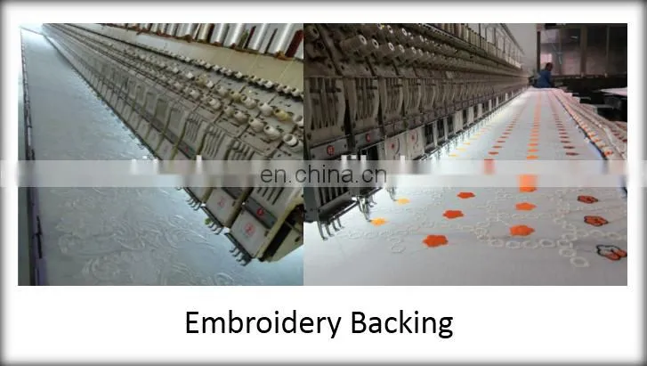 90c Hot Water Soluble Non woven Interlining for embroidery backing with cheapest price