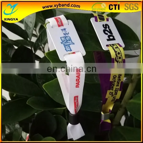 custom woven polyester uhf rfid wristband