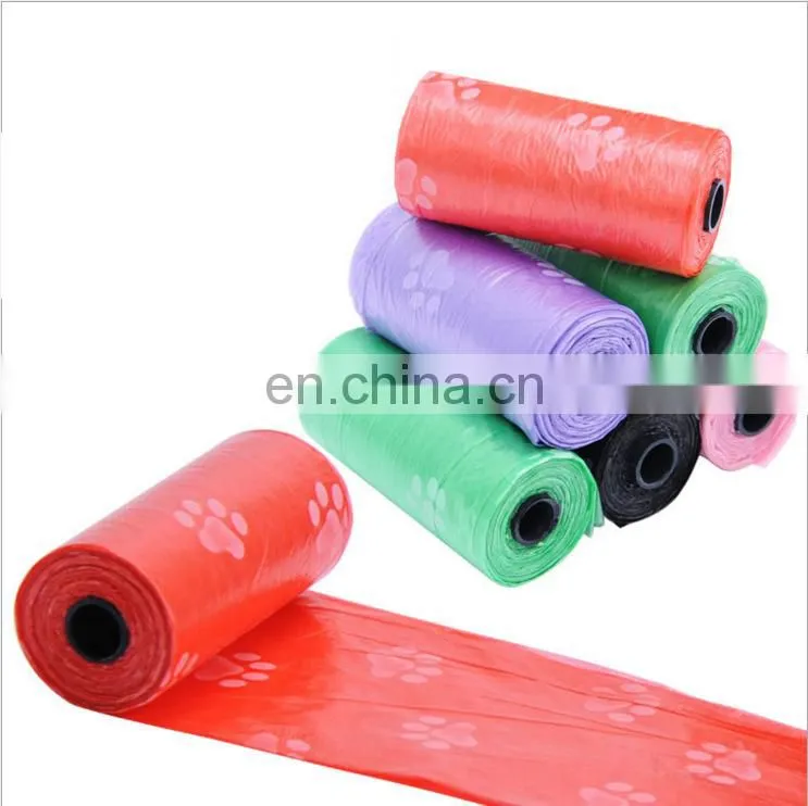Custom Printed Biodegradable Compostable Disposable Eco Friendly Black Trash Garbage Pet Dog Waste Poop Poo Bag For Dogs