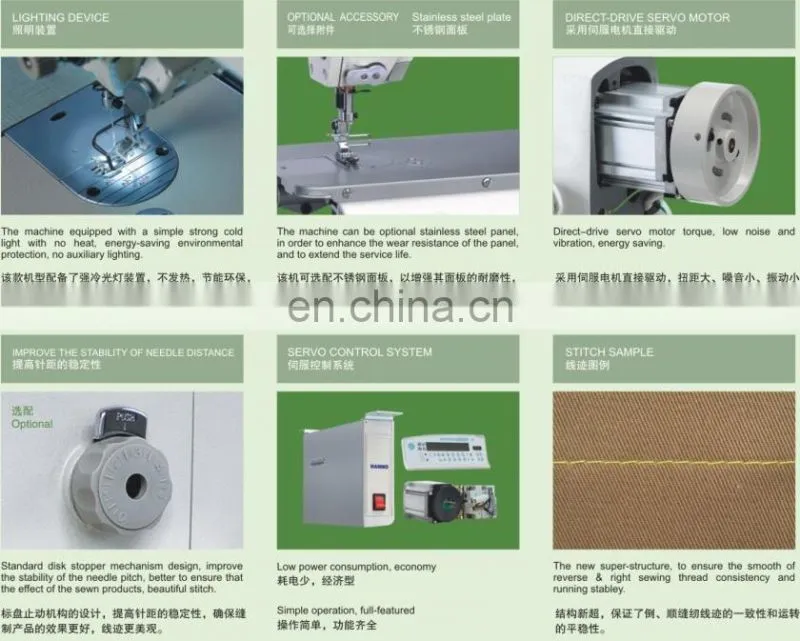 9910-D3/D4 Highly Integrated Mechatronic Computer Direct Drive Lockstitch Machine With Auto Trimmer