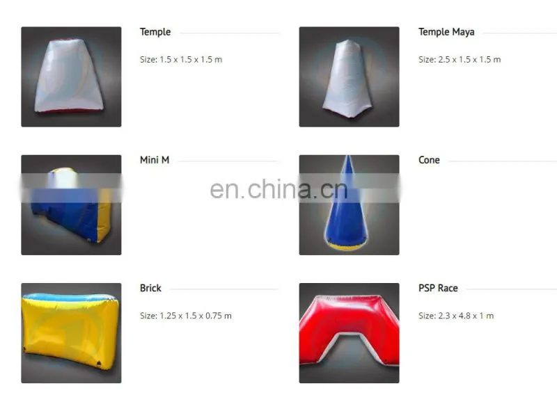 Cheap Inflatables Paintball Bunkers Obstacles Archery Used Laser Tag Inflatable X Air Bunker X X Paintball Brick Wall Bunker Set