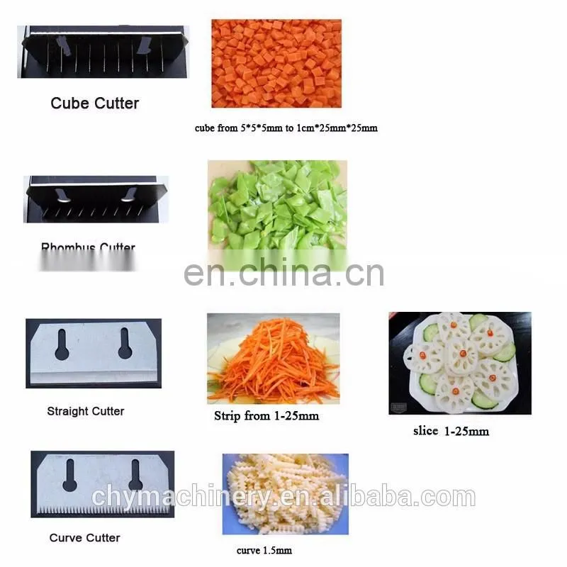 multi functional fruit vegetable processing machine / industrial vegetable cutter chopper equipment / vegetables machine