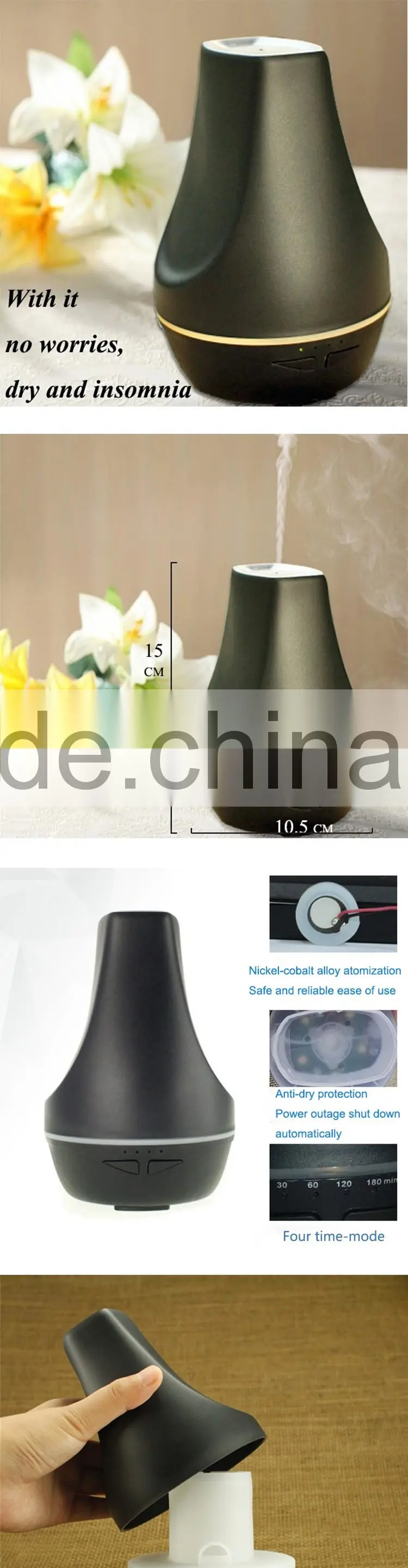 Cool Mist Essential Oil Humidifier Aromatherapy Diffuser
