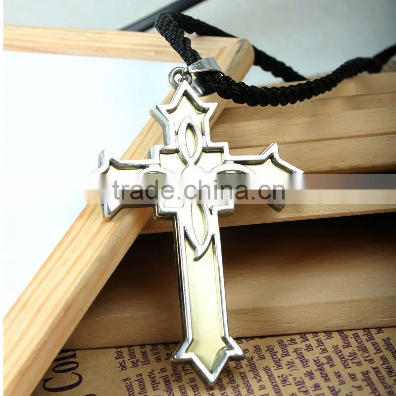 Mens stainless steel pendants titanium cross pendant