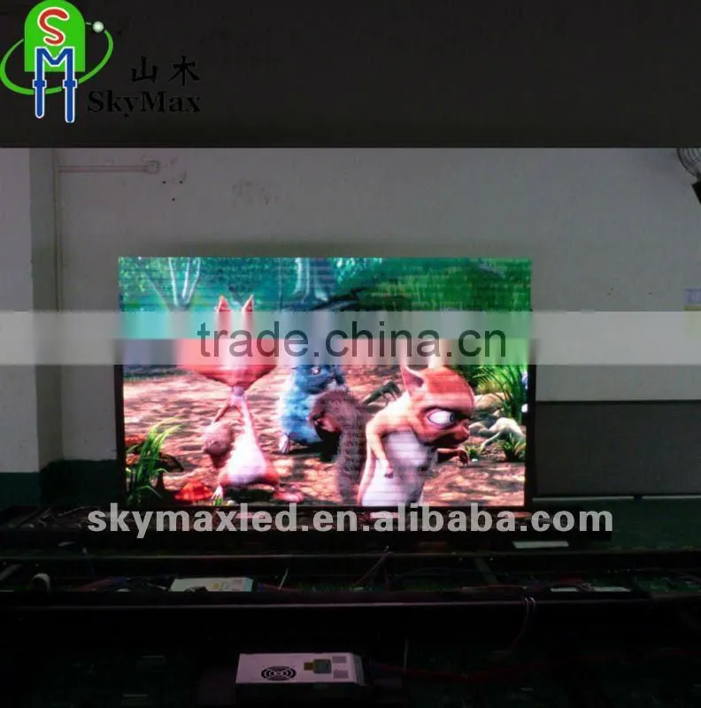 P7.62mm indoor full color advertisng board led tv display