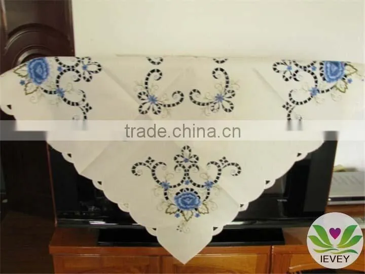 100% cotton damask tablecloth hemstitch table cloth luxurious tablecloth pink fancy tablecloth