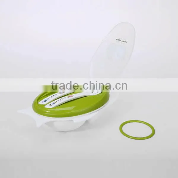 0.8L rectangle PP plastic lunch box with spoon/chopsticks