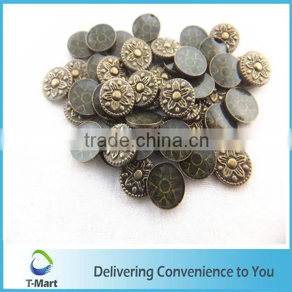 korean quality fashion accessories hot fix copper metal for jeans