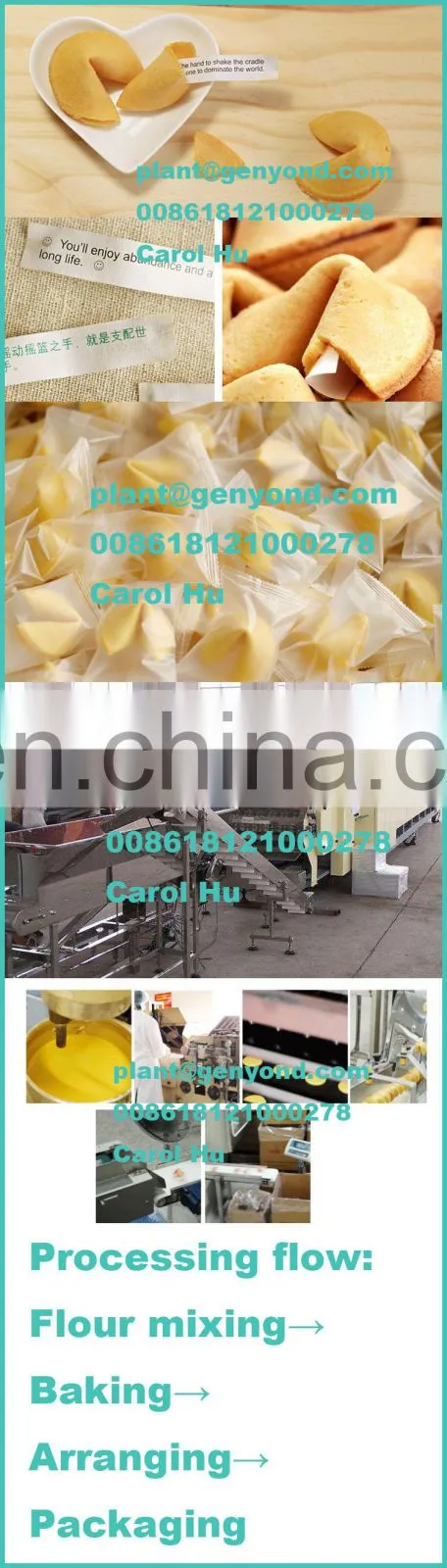 Factory directly fortune cookie baking machine
