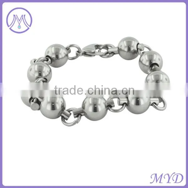 High quality 304 Stainless Steel Skull Skeleton Bracelet for mens Jewelry