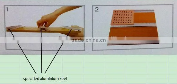 perforated decorative mdf acoustic ceiling panel