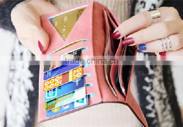 Pu wallet with frosted surface