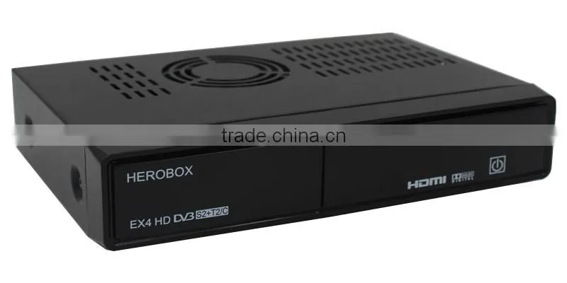 2016 new Enigma2 linux hd receiver Herobox EX4 HD dvb-S2+C+T2 combo bcm7358 processor dual core support openpli satellite
