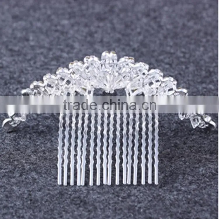 2015 fashion design crystal rhinestone bride crown beautiful crown for women