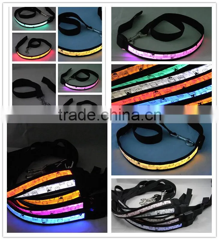 China Pet Supplies Uninterrupted In abundant supply shimmering & Glowing Led Dog Leads Pet Leashes