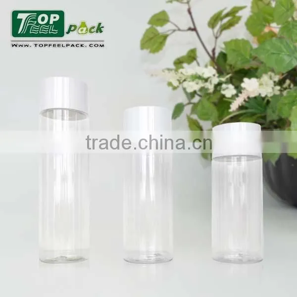 transparent bottle body , white cap with PP inner plug 100ml ,150ml ,120ml