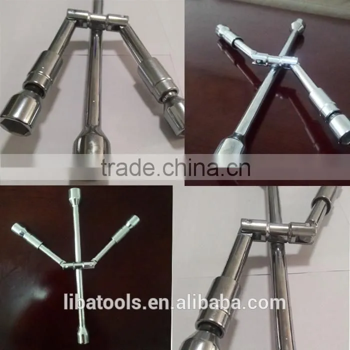 Sales Directly From Factory Carbon Steel Folding Cross Rim Wrench For Cars