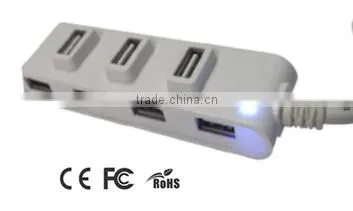 Customized Available Mini Portable 7 Port USB 2.0 Charging Hub Device