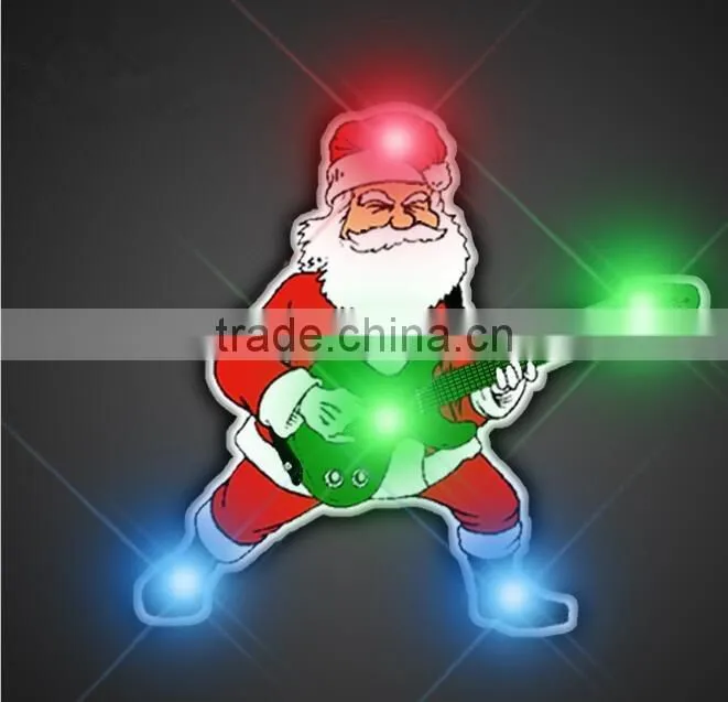 Heart Shape Three Yellow Lights Lapal Pin, Personalized High Quality LED Brooch Pin/Badge
