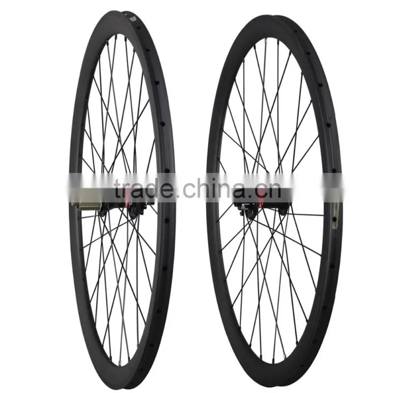 ICAN carbon road disc carbon wheels 700c disc bike wheel 38mm tubular cyclocross disc wheelset 38T
