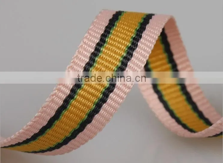 multi color Pattern webbing,Polyester plain mixed color webbing.