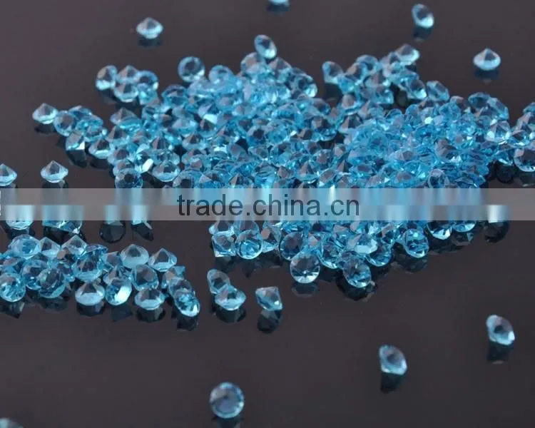 Decorative naked point back stones, colorful unfoiled diamante confettie stones for party Decor