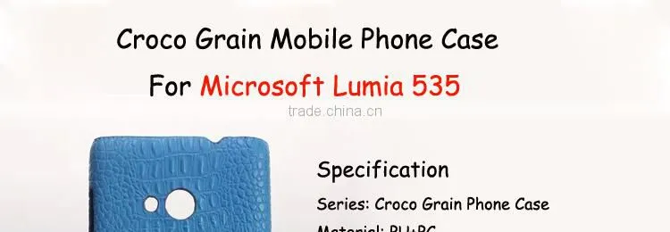 New Technology For Microsoft Surface Spare Parts PU Bumper PC Phone Case For Microsoft Lumia 535 Mobile Phone Case
