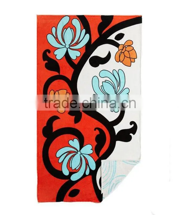 100% cotton cheap wholesale double size beach towel