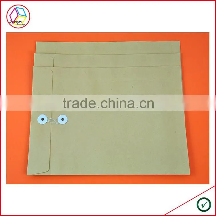 High Quality String And Button Envelopes