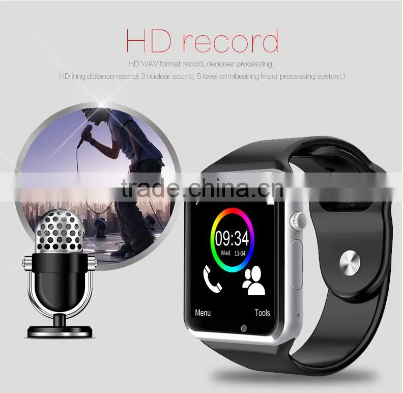 Hot sales product smart watch a1 with good quality and camera