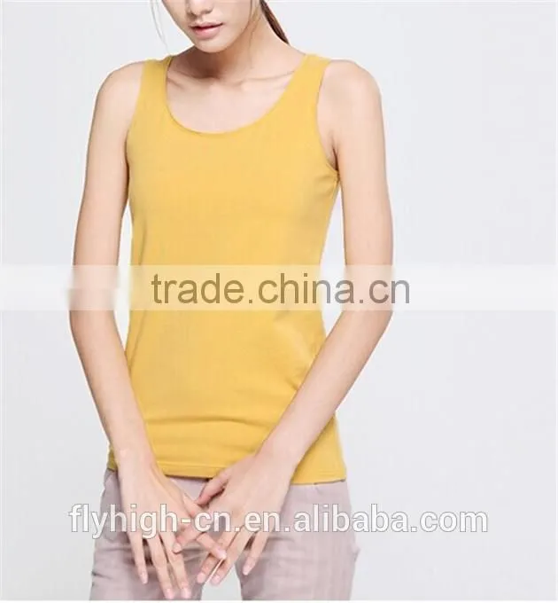 white color logo customized women tank top