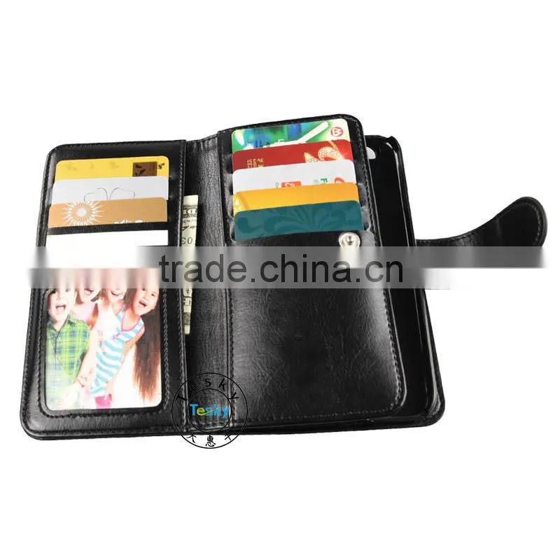 Wholesale high quality wallet leather case for iphone 6