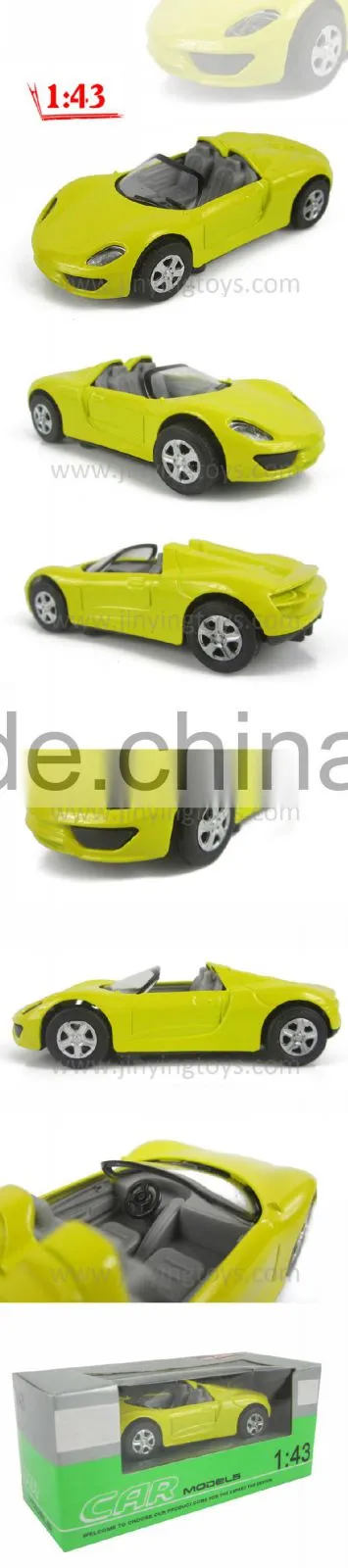 Pull back die cast toy car miniature with EN71