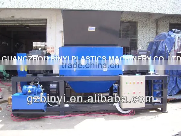 Plastic shredder grinder crusher machine / twin shaft shredder YMSC-13070D-2