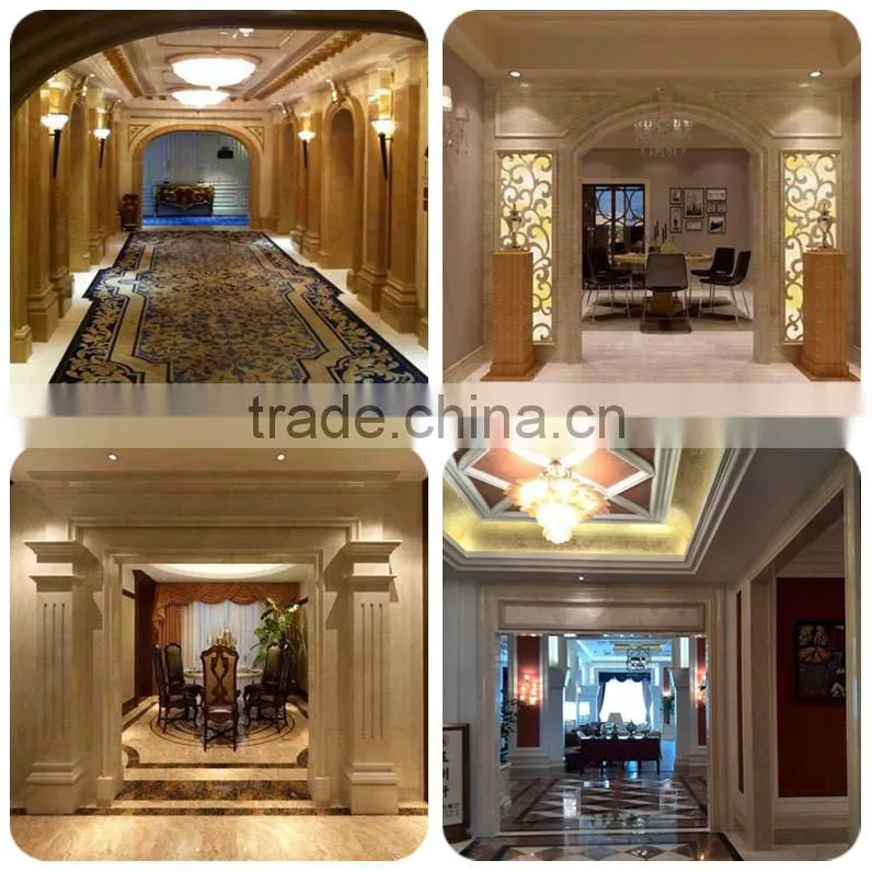 2015 new products Low cost building materials interior decorative plastic marble skirting