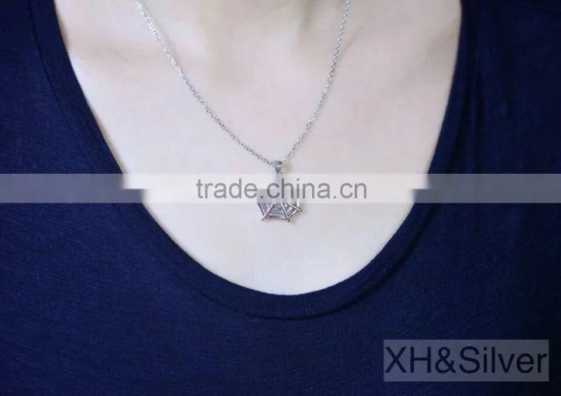 Spider web jewelry necklace for women latest design beads necklace