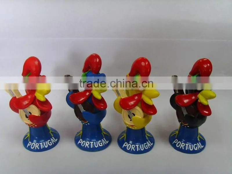 Wholesale polyresin rooster figurine home decoration