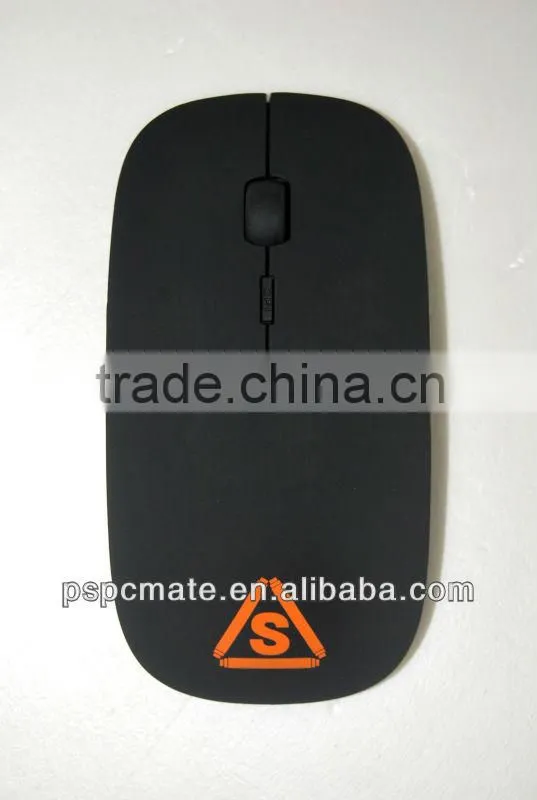 Black rubber finish Flat and hot-selling 2.4G wireless mouse for laptop