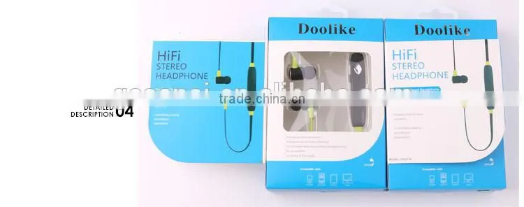 Hot Sale Good Quality Doolike Wireless Bluetooth Double Ears Headset
