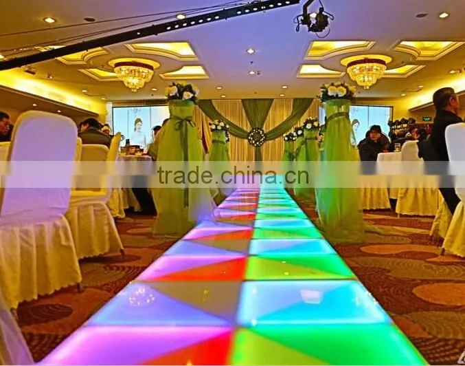 2016 China Cheap Beam Effect DMX 1*1m 3D LED Dance Floor Tile Stage Lighting For Sale Christmas Decorative DJ Disco Party