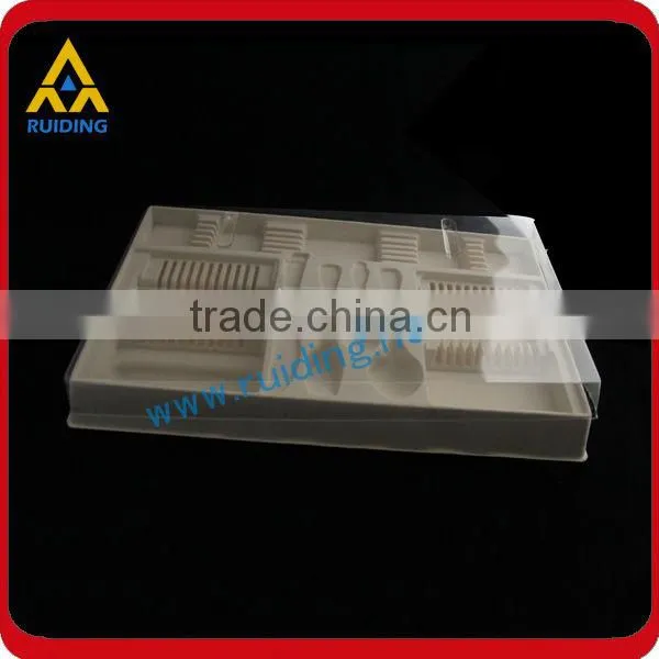 PS pvc cutlery tray for cutlery set packaging