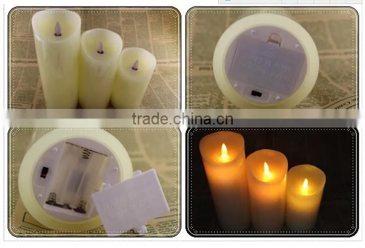 icecream flameless battery operated candles with remote
