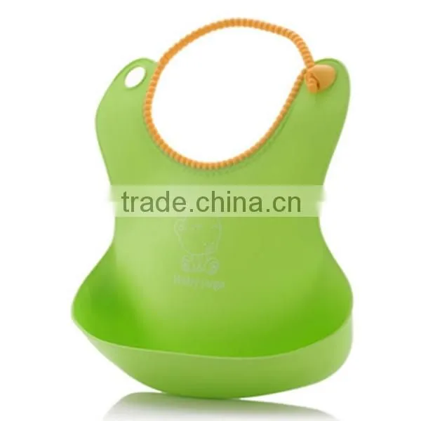 alibaba supplier hot waterproof FDA silicone baby bibs