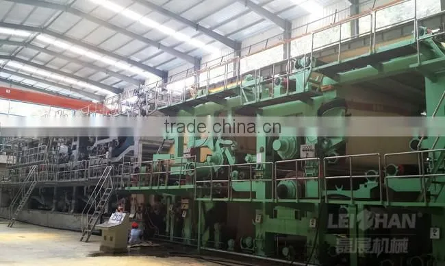 Fully automatic and high speed waste paper recycling production line machine