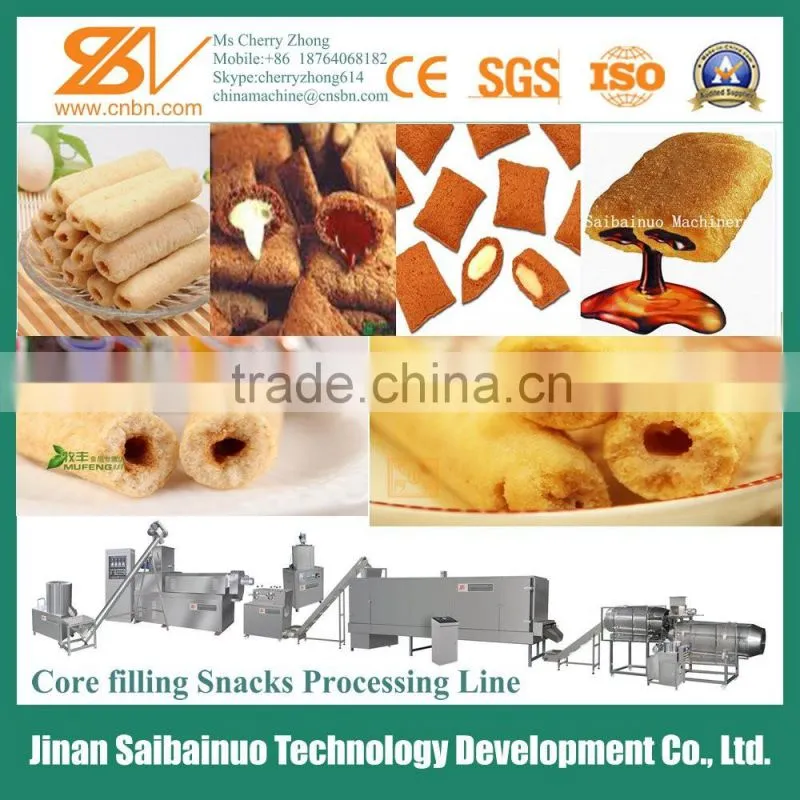 Export full-automatic core filled snack food processing machine